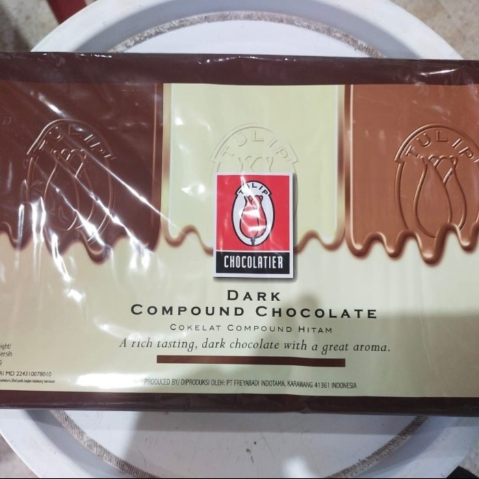 

Tulip Dark Compound / Dark Compound Tulip / Coklat Blok Tulip - 1 Kg