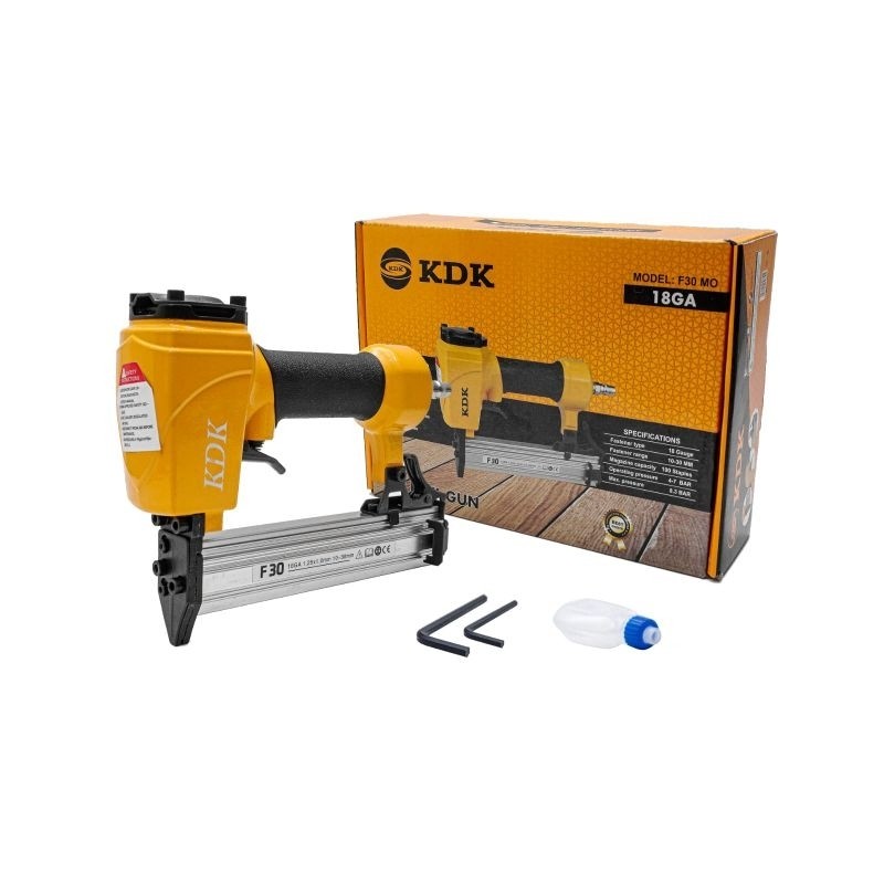 KDK Gun Air Nailer F30 F 30 Staples Stapler Tembak Kompresor Angin Alat Paku Tembak Lurus Alat Paku 