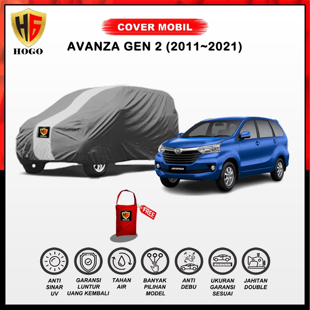 [PREMIUM ORIGINAL] Body Cover Sarung Mobil Avanza Veloz 2011, 2012, 2013, 2014, 2015, 2016, 2017, 20
