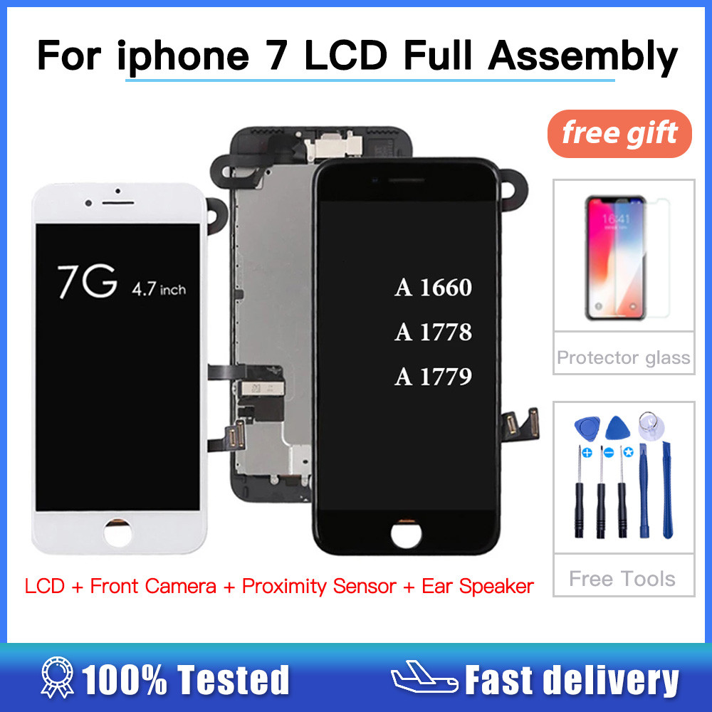LCD Display For iPhone 7 A1662 A1778 A1779 Touch Screen Digitizer Full Set Assembly Replacement +Fro