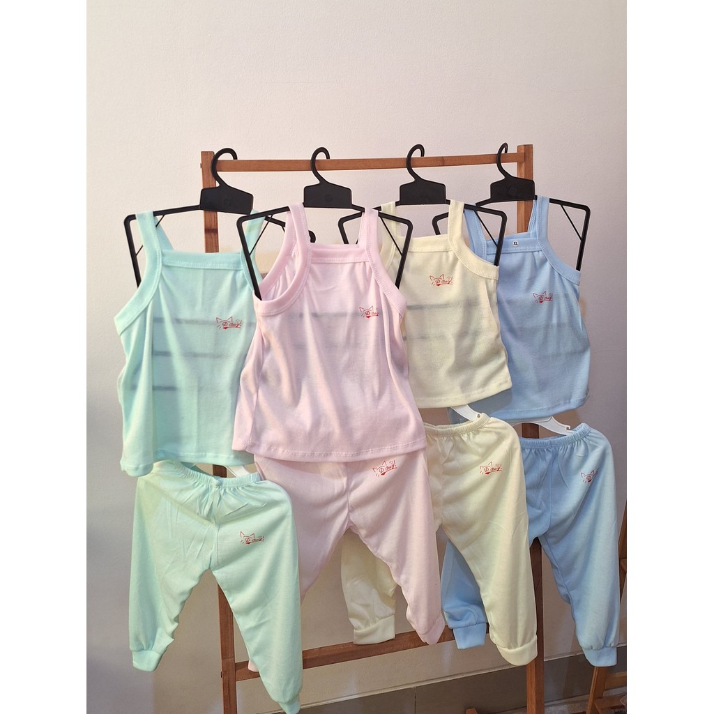 Stelan baju Bayi singlet polos 1pcs Newborn - Ukuran S M L XL usia 0 18 bulan De Bay Collection