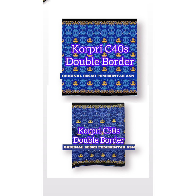 HIGH QUALITY REGISTER PNS INDONESIA DOUBLE BORDER - SERAGAM BATIK PNS - BATIK RESMI KORPRI-KAIN RESM