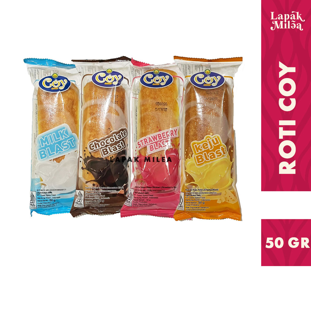 

Roti Coy Blast Isi selai Lumer Lembut Taburan Kelapa 50gr