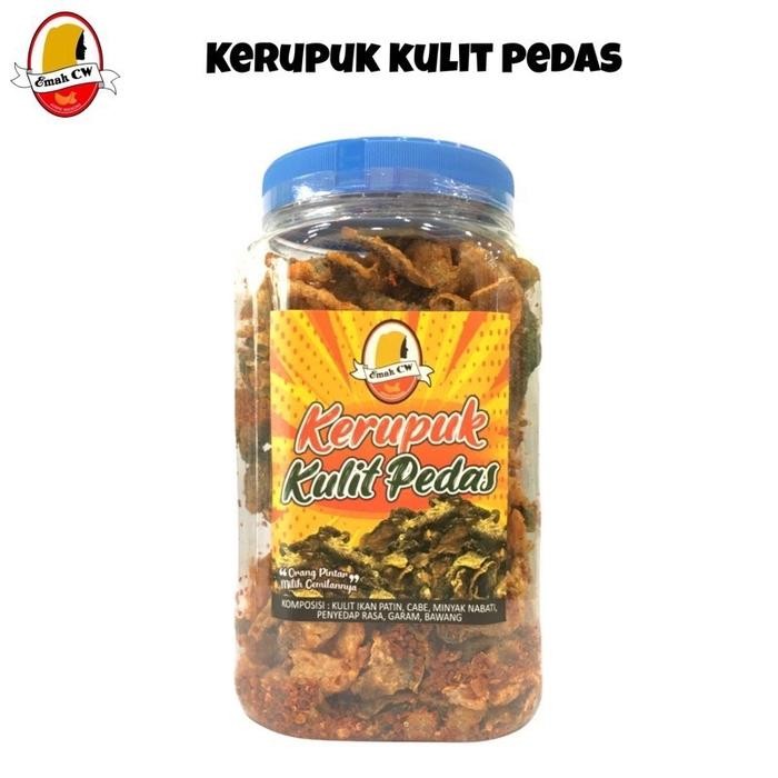 

KERUPUK KULIT IKAN PATIN PEDAS MANJE EMAK CW - -