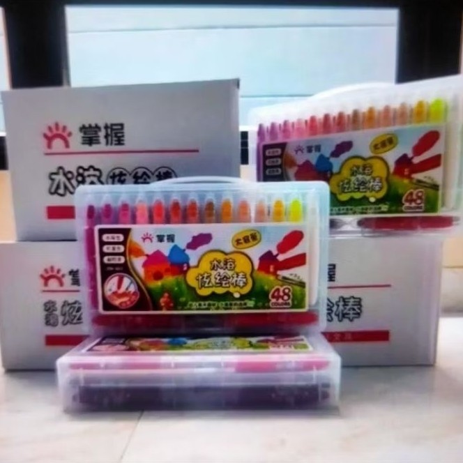 

Crayon Grasp Mata Besar 48 Warna Non-Toxic