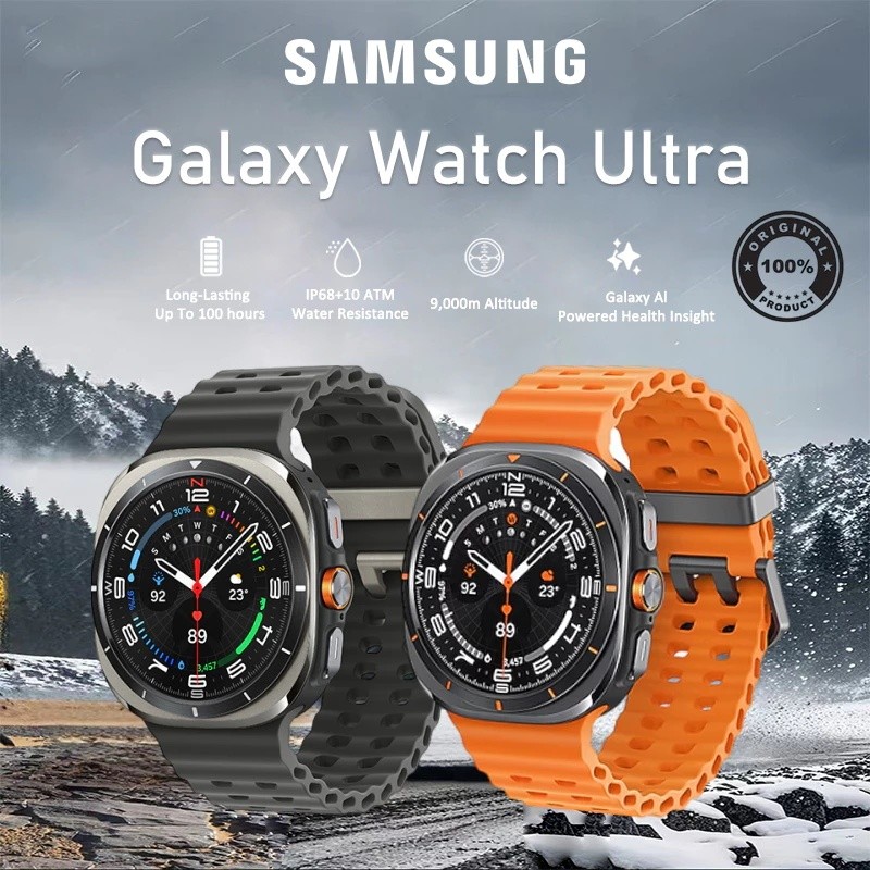 【100% Original】Samsung Galaxy Watch 7 Ultra 47MM SmartWatch Jam Tangan Wanita Jam Tangan Pria Blueto
