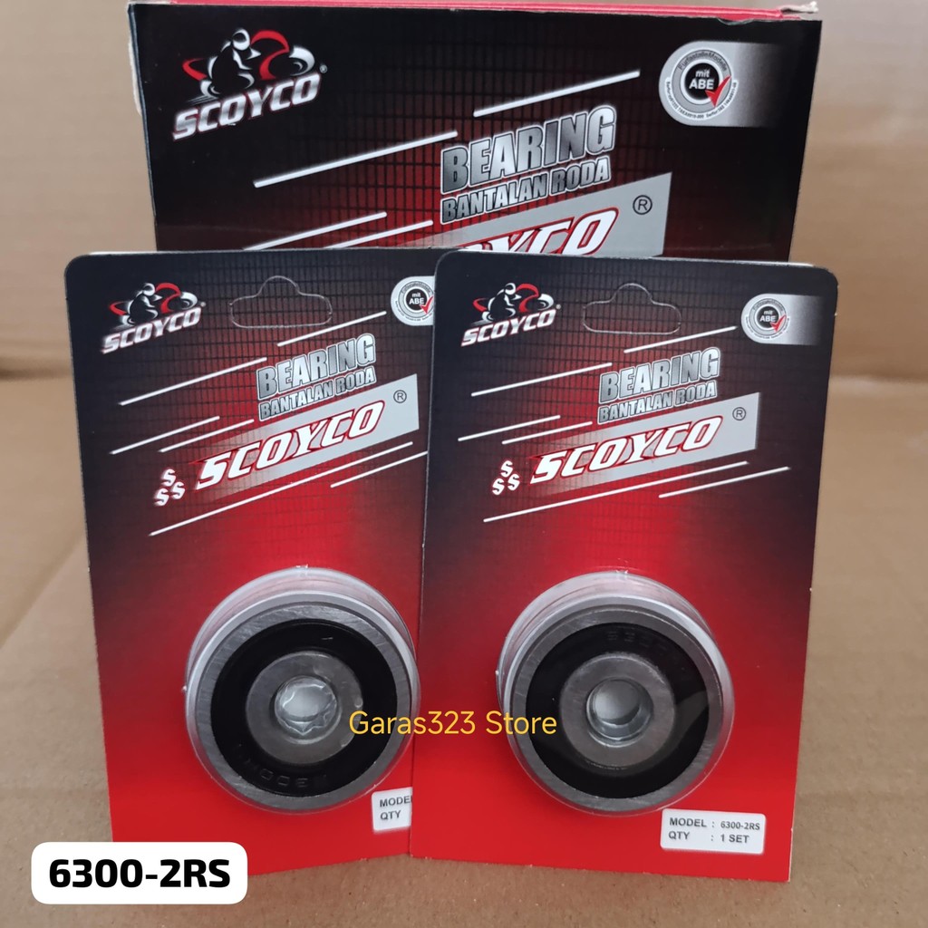 Bearing 6300-2RS Bantalan Bola Laher Lahar 6300 Ball Klaher Laher Roda Depan Mio/Fino/xeon/Xride/Lex