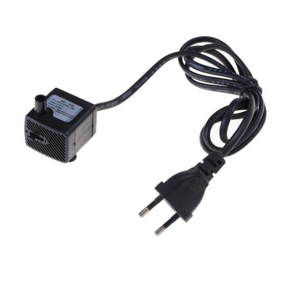 Pompa Air Submersible AC 220V led / pompa air mini aquarium fountain 220volt plus LED / mini waterpu