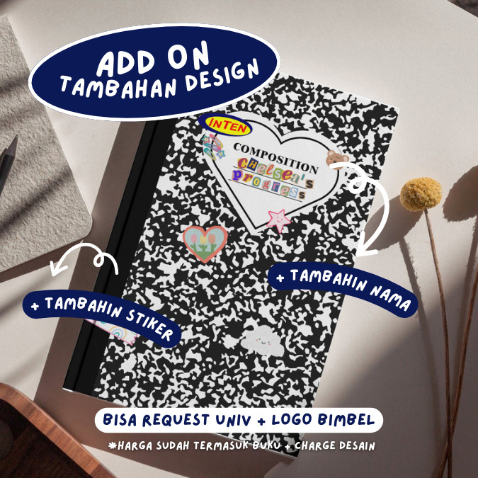 

[TAMBAHAN DESAIN] Tambahan Desain Untuk Folio, Binder, Buku