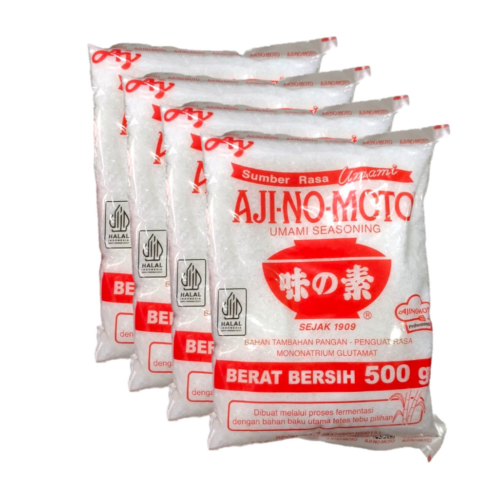 

Bumbu Dapur Penyedap Umami Seasoning Rasa Kasar Ajinomoto 500Gram/Micin/Vetsin/MSG (Bundle 4 Pcs)
