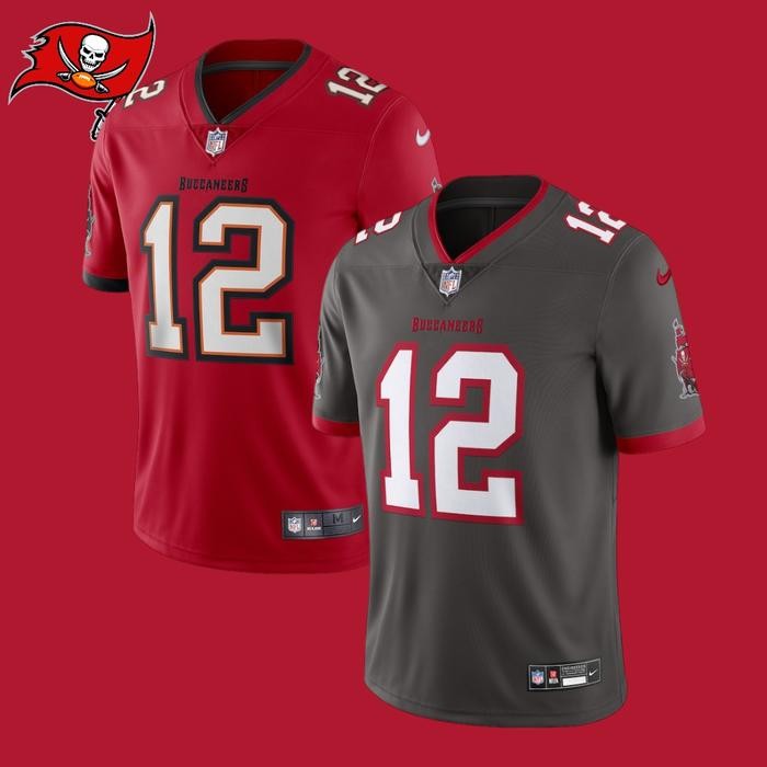 $170 Men Nike NFL Limited Jersey Original Tampa Bay Buccaneers Brady - GREY, XXL