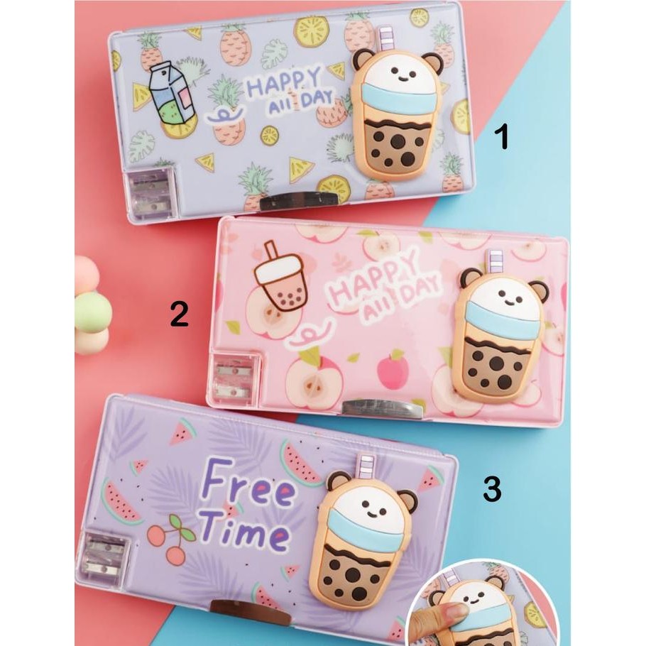 

[New Arrival] Kotak pensil 3D Besar/kotak alat tulis/kotak pensil anak/pencil case - BubbleTea, 1
