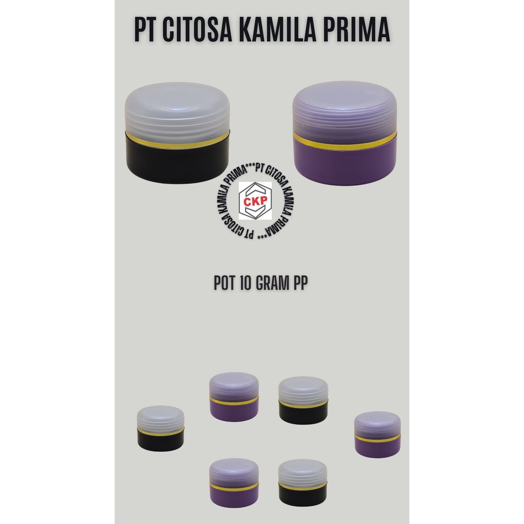 Pot Cream 10 Gr Pp / Pot Cream / Pot Plastik / Cosmetic / Pot / Cream Wajah / Pot 10 Gr