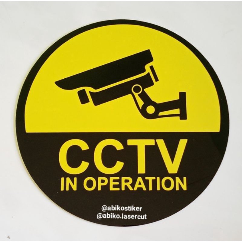 

cctv in operation sign board Acrylic - sign akrilik