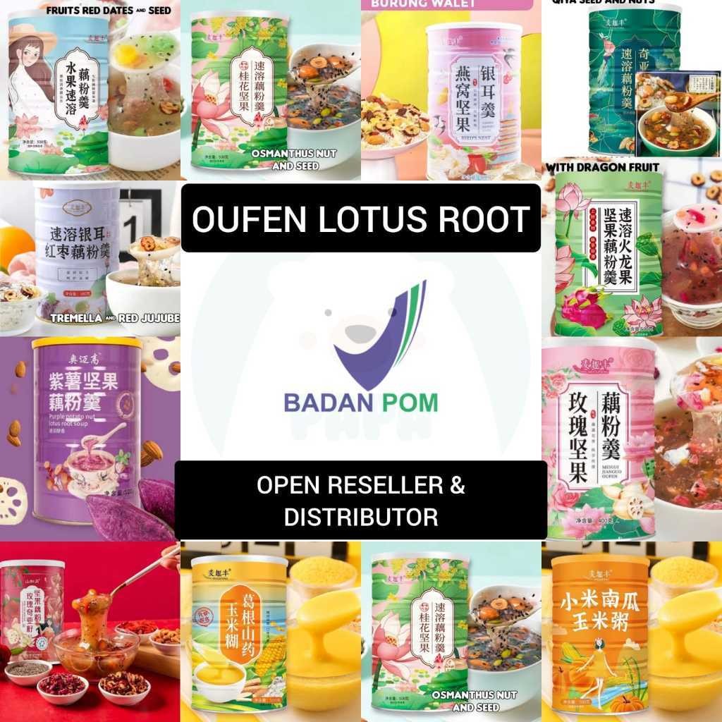 

OUFEN LOTUS ROOT POWDER BUBUK AKAR TERATAI MAKANAN DIET HEALTHY FOOD / OATMEAL