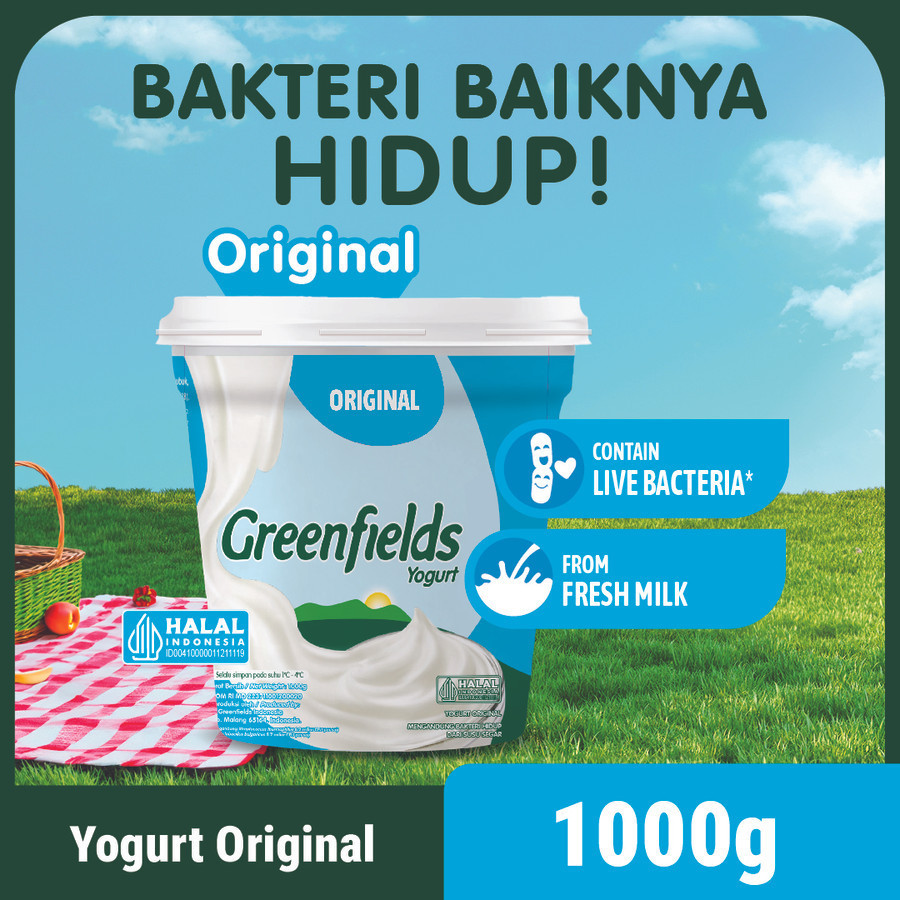 

NEW [Special Price] Yogurt Greenfields Original 1Kg PREMIUM