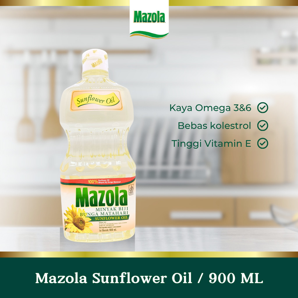 

Mazola Sunflower Oil 900 ml / Minyak Bunga Matahari