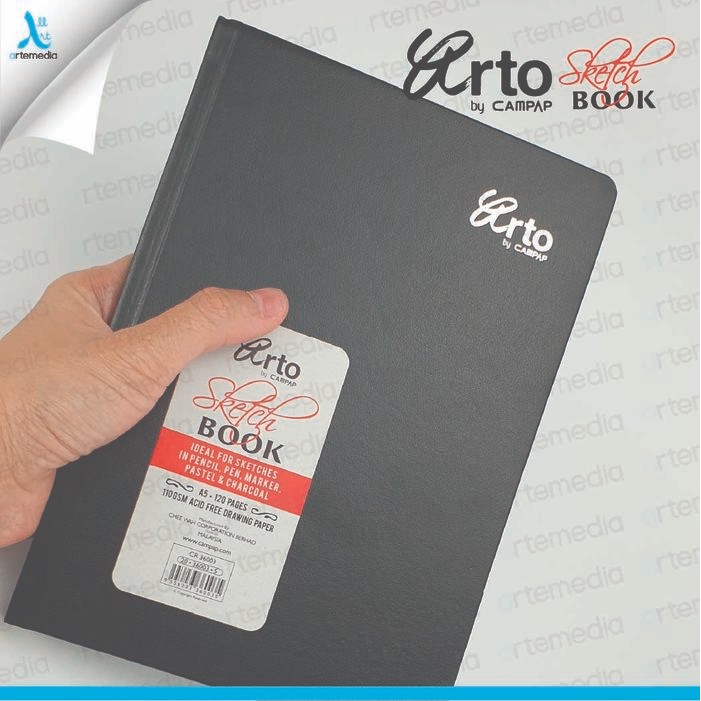 

TERLARIS! Buku Sketsa Arto A5 Hard Cover Sketchbook