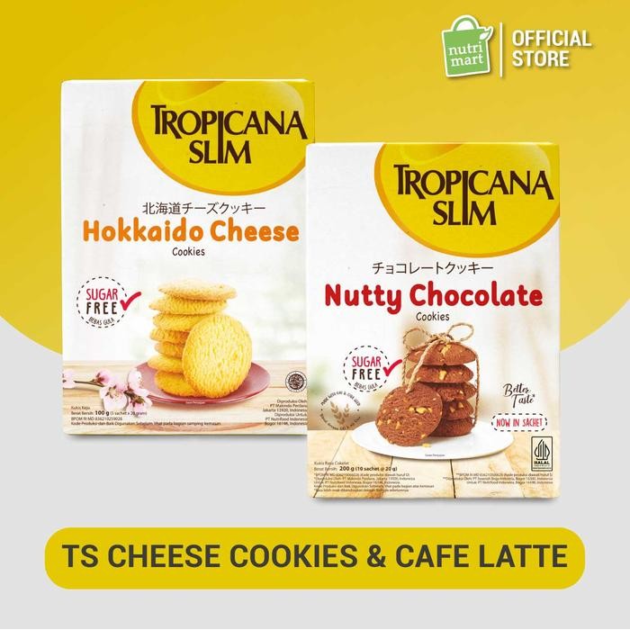 

Tropicana Slim Hokkaido Cheese Cookies + Nutty Chocolate Cookies