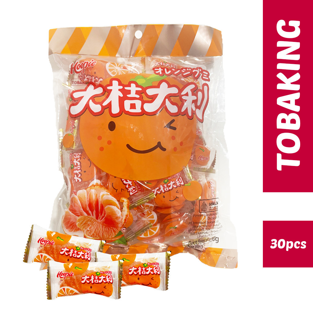 

Hoopie Naraya Permen Jelly Jeruk 500gr 30pcs HALAL Orange Candy