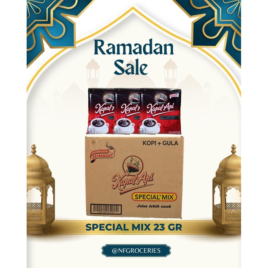 

(OFFICIAL MANTAP) [NFG - RAMADAN01] KOPI KAPAL API// ABC // TORABIKA // INDOCAFE // GOOD DAY - 1 BAG/DUS - KA SPECIAL MIX