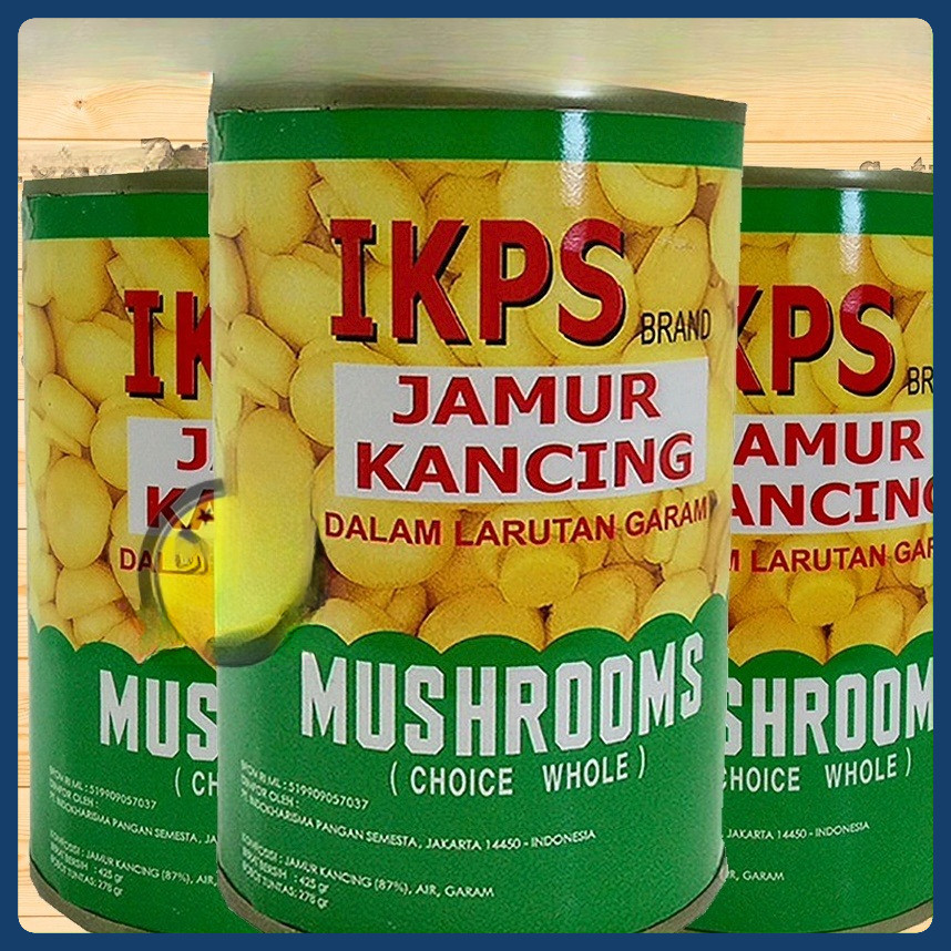 

Jamur Kancing Kaleng 425 Gram Whole Mushroom Dalam Kaleng IPKS