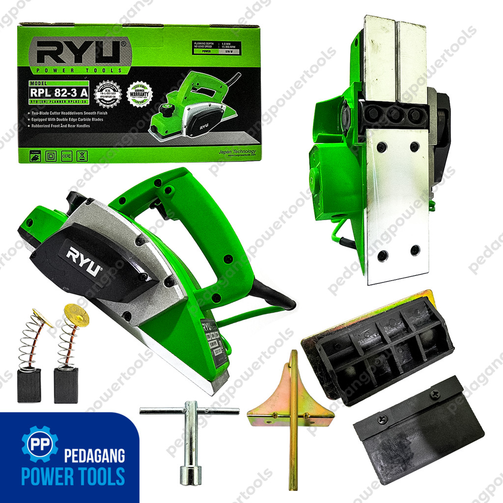 RYU RPL82-3A MESIN SERUT KAYU LISTRIK PLANNER KETAM PASAH SUGU