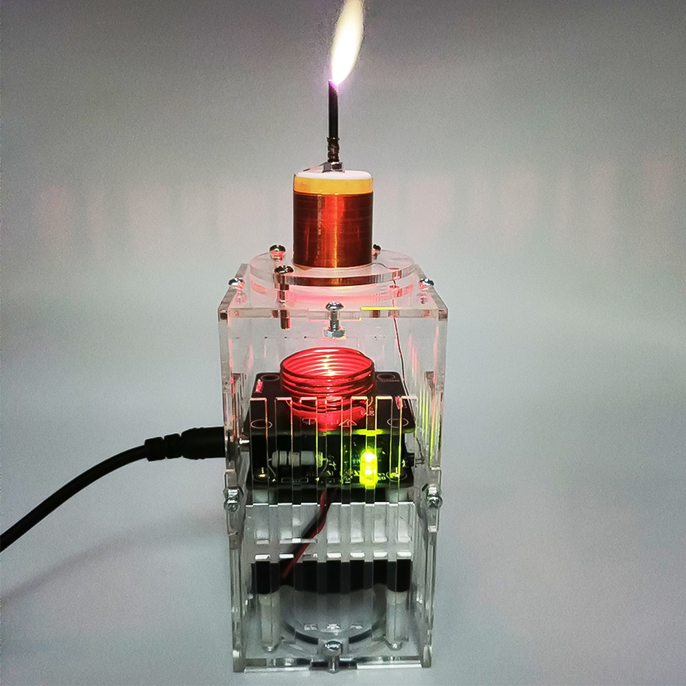 DiymoreTesla Coil High Frequency HFSSTC Electronic Candle Plasma Flame DC 36V-40V Technology Experim