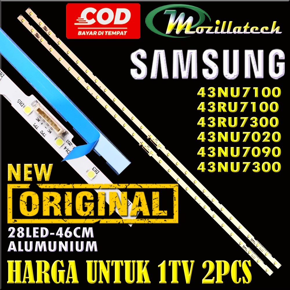 BACKLIGHT TV LED SAMSUNG UA43NU7100K UA43NU7100 43NU7100 UA43N7090K 43NU7090 UA43NU7020AK terlaris
