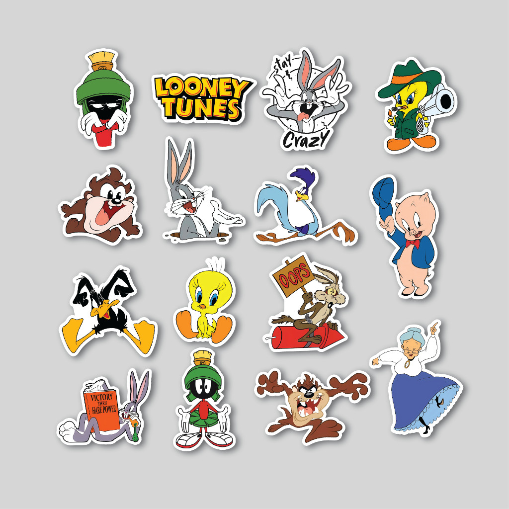 

Sticker Pack Looney Tunes | Sticker Tumbler | Stiker Laptop Koper Helm