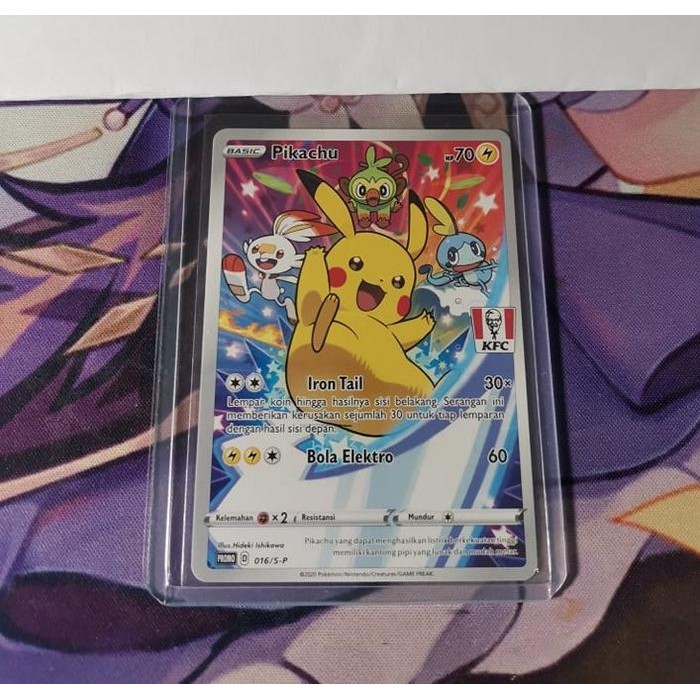 Novice Pokemon TCG Indonesia Promo pack KFC Pikachu FA