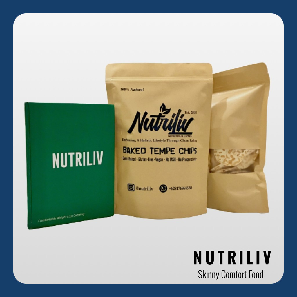 

3 Bungkus Nutriliv Baked Tempe Chips Keripik Tempe Panggang