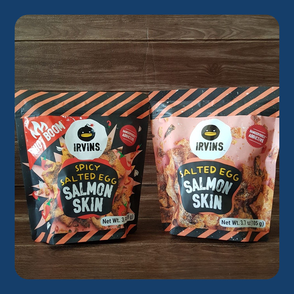 

IRVINS SALMON SKIN & HOT BOOM SALMON SKIN 95gr (HALAL)