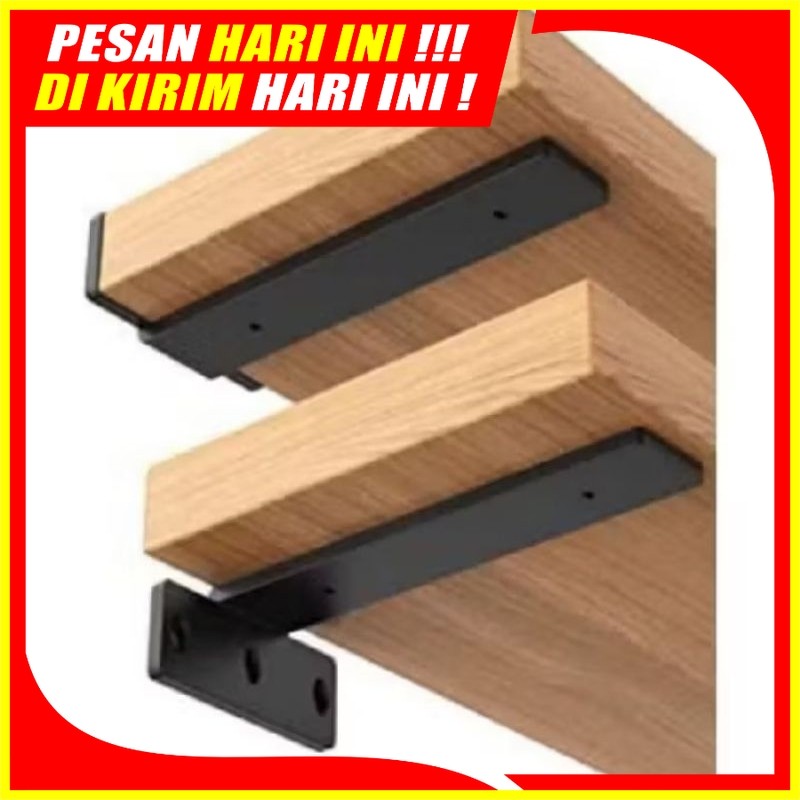 (H158) BESI SIKU Siku Besi Ambalan Bracket Rak Dinding Ambalan Besi Siku Rak