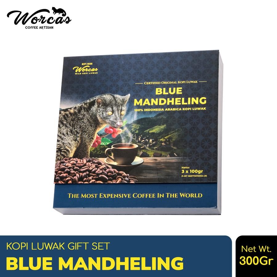 

WORCAS Kopi Luwak Blue Mandheling Luxury Package 300gr