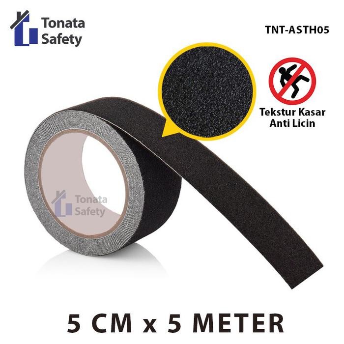 

Hu h Anti Slip Tape Tonata / Lakban Anti Licin Hitam 5 cm x 5 Meter