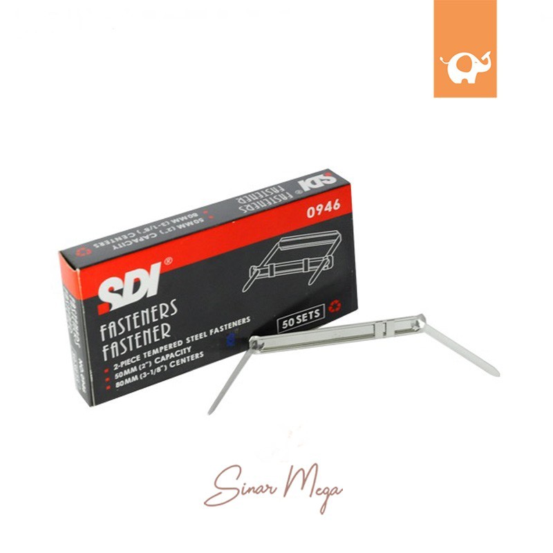 

SDI Penjepit Pengikat Kertas Berlubang Paper Fastener Map Snaelhekter Snelhekter Tipe 0946