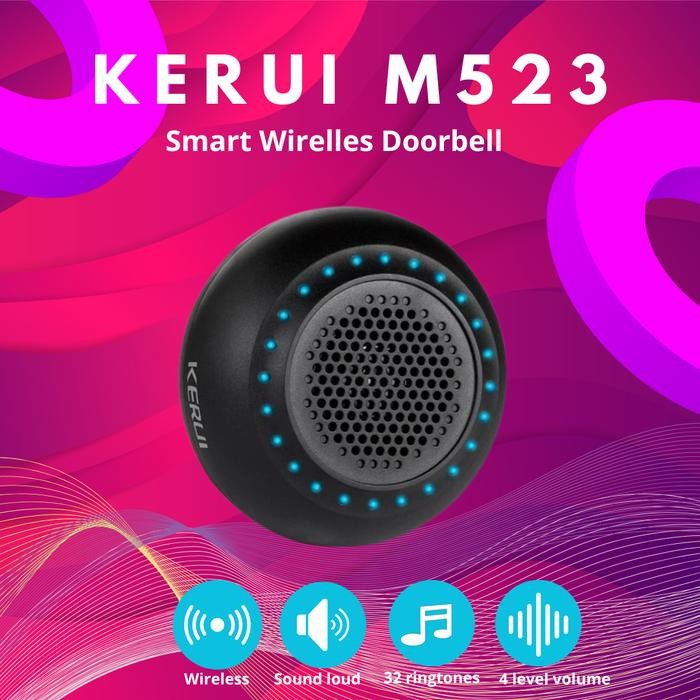 KERUI Bel Rumah M523 Bel Pintu Rumah Wireless Hanya Receiver