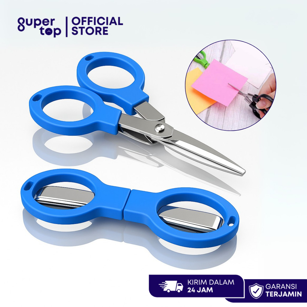 

Gunting Mini Lipat Portable Gunting Kertas Kecil Mudah dibawa bisa dilipat