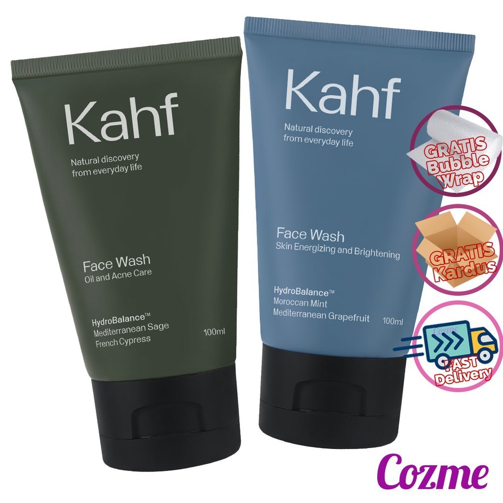 [COD/INSTAN] KAHF Men Face Wash Pembersih Wajah / FLADA OFFICIAL