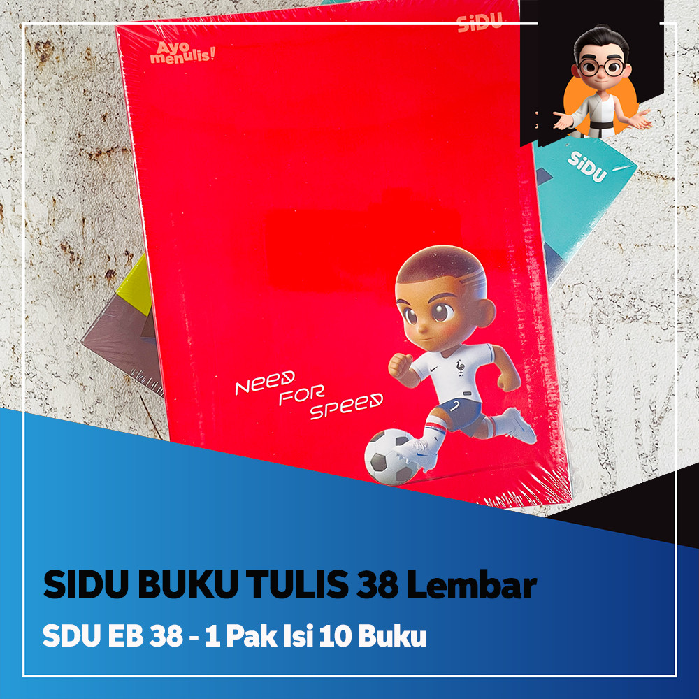 

SiDU Buku Tulis 38 Lembar SDU EB 38 - BUKU TULIS 1 PACK ISI 10