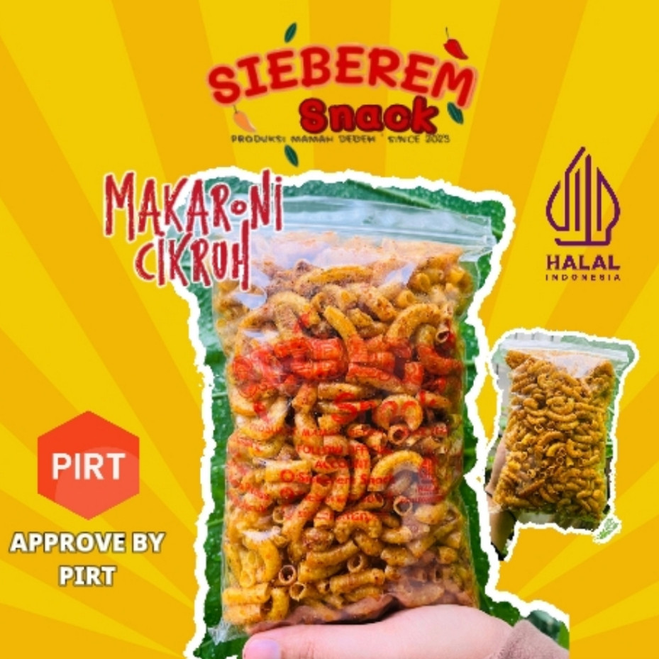 

250 gr Makaroni Cikruh / Krenyes Daun Jeruk Sieberem Snack Cemilan Khas Asal Kota Tasikmalaya Since 2023 masterplanfrmn