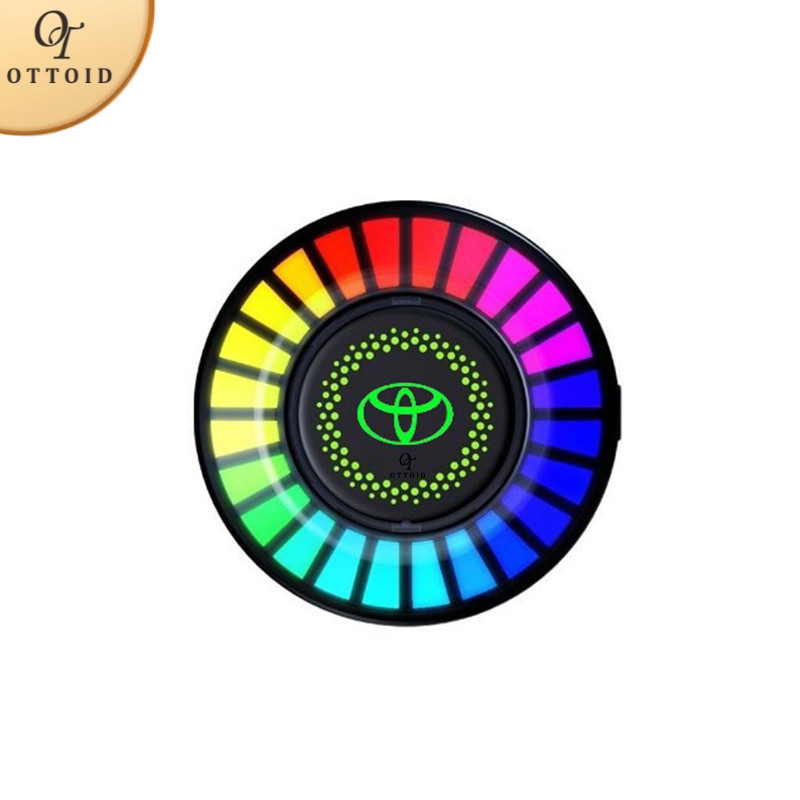 OTTOID Led Lampu Equalizer Audio PARFUM MOBIL/ MEWAH Lampu LED RGB /Car Music Rhythm Parfum Mobil/