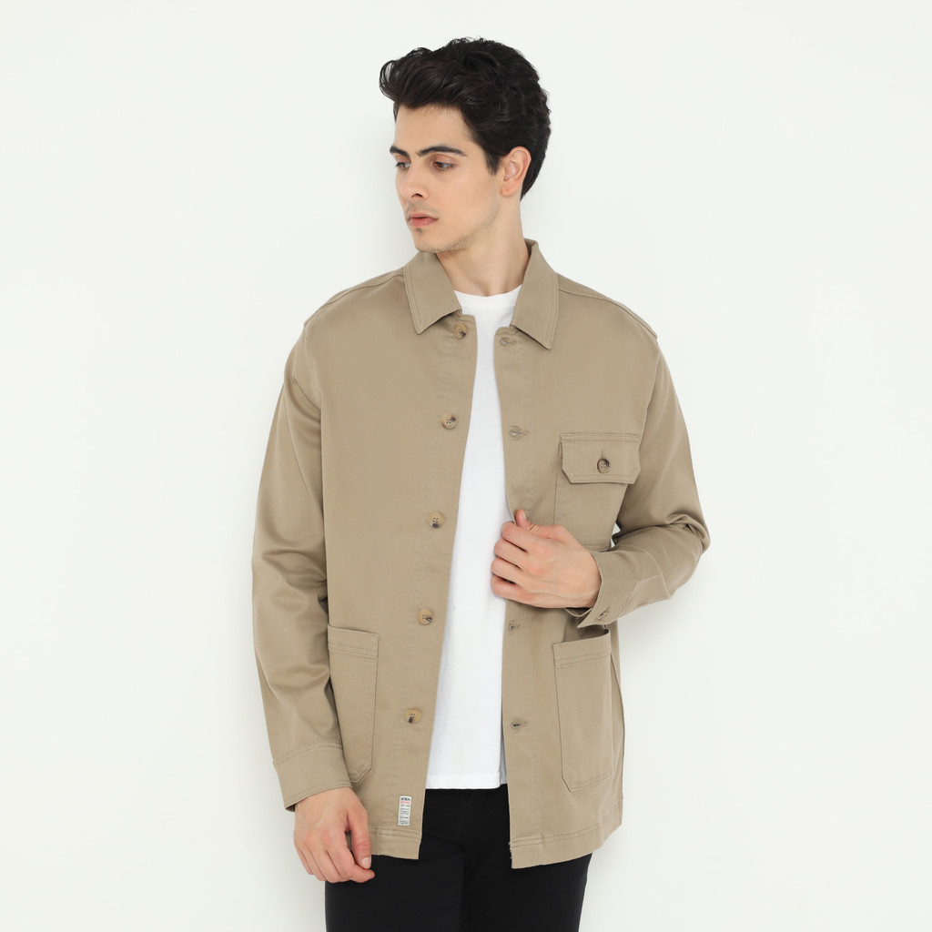 izzue jaket kanvas - khaki