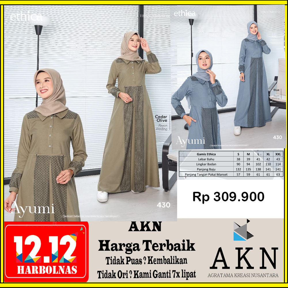 Ethica Ayumi 430 Gamis Terbaru 2025