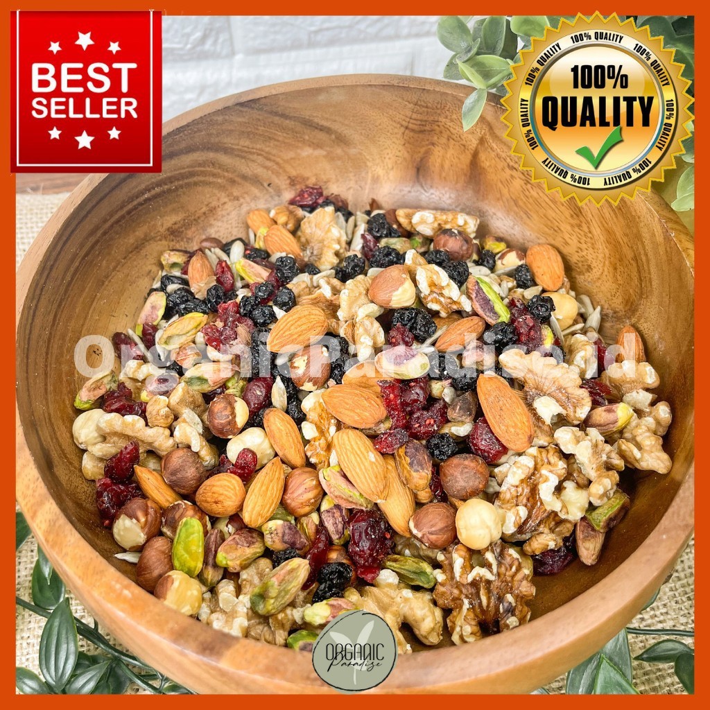 

Trail Mix Nut Joy Blend 1 Kg / Kacang Mix Nut variant Joy Blend 1 Kg Premium Quality Fresh Mix