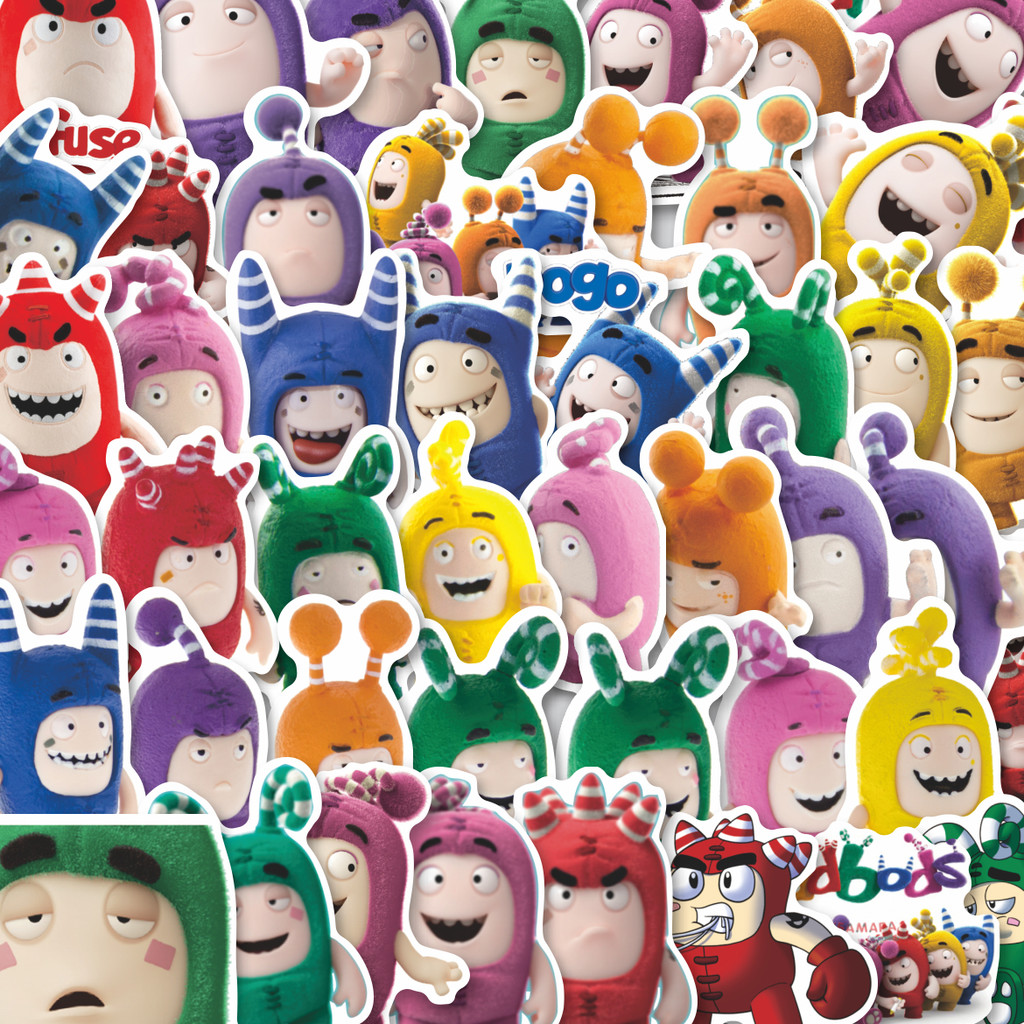 

Stiker Cutting Pack Sticker Kartun Oddbods Isi 100Pcs Series Aesthetic Lucu Keren Untuk Koper Bahan Vynil