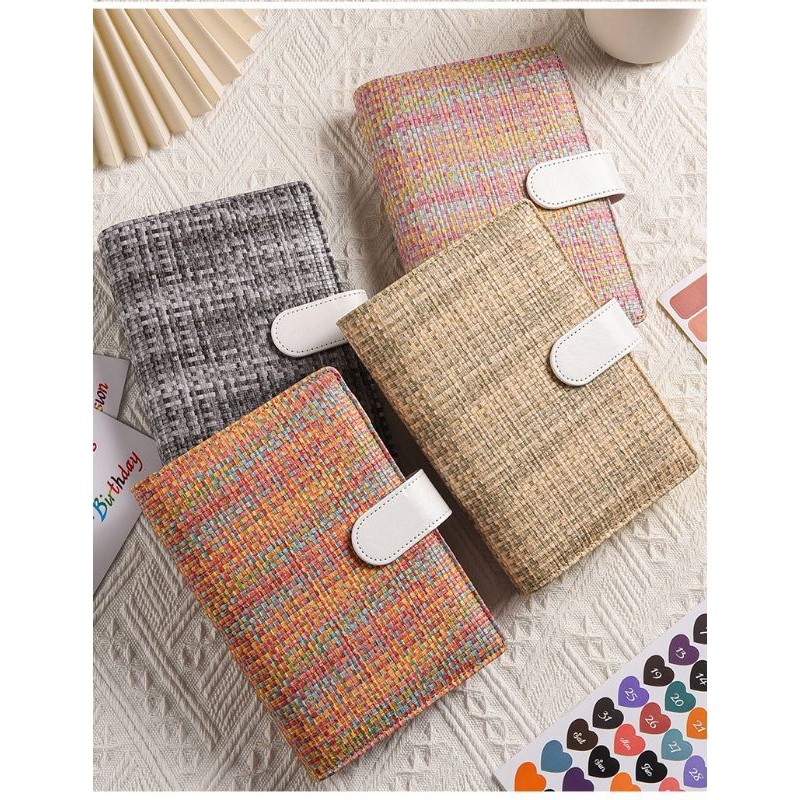 

Binder Budgeting A6 6 Lubang Kulit Sintetis Texture Linen Anyaman Binder Keuangan Binder Tabungan Binder Budgeting