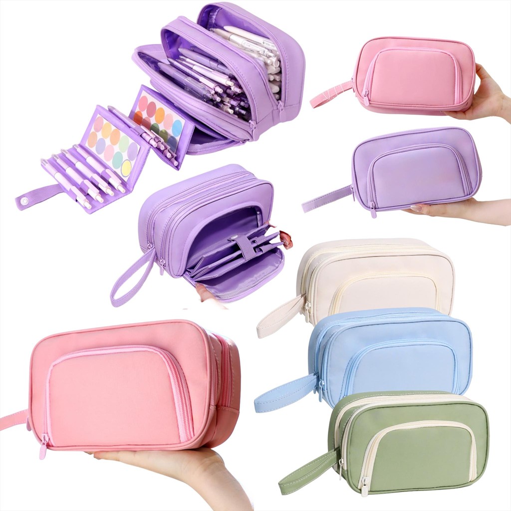 

MW073 Tempat Pensil Pencil Case Multifungsi Pencil Case Bolpoin Kotak Dompet Pouch Stationary Alat Tulis Diary