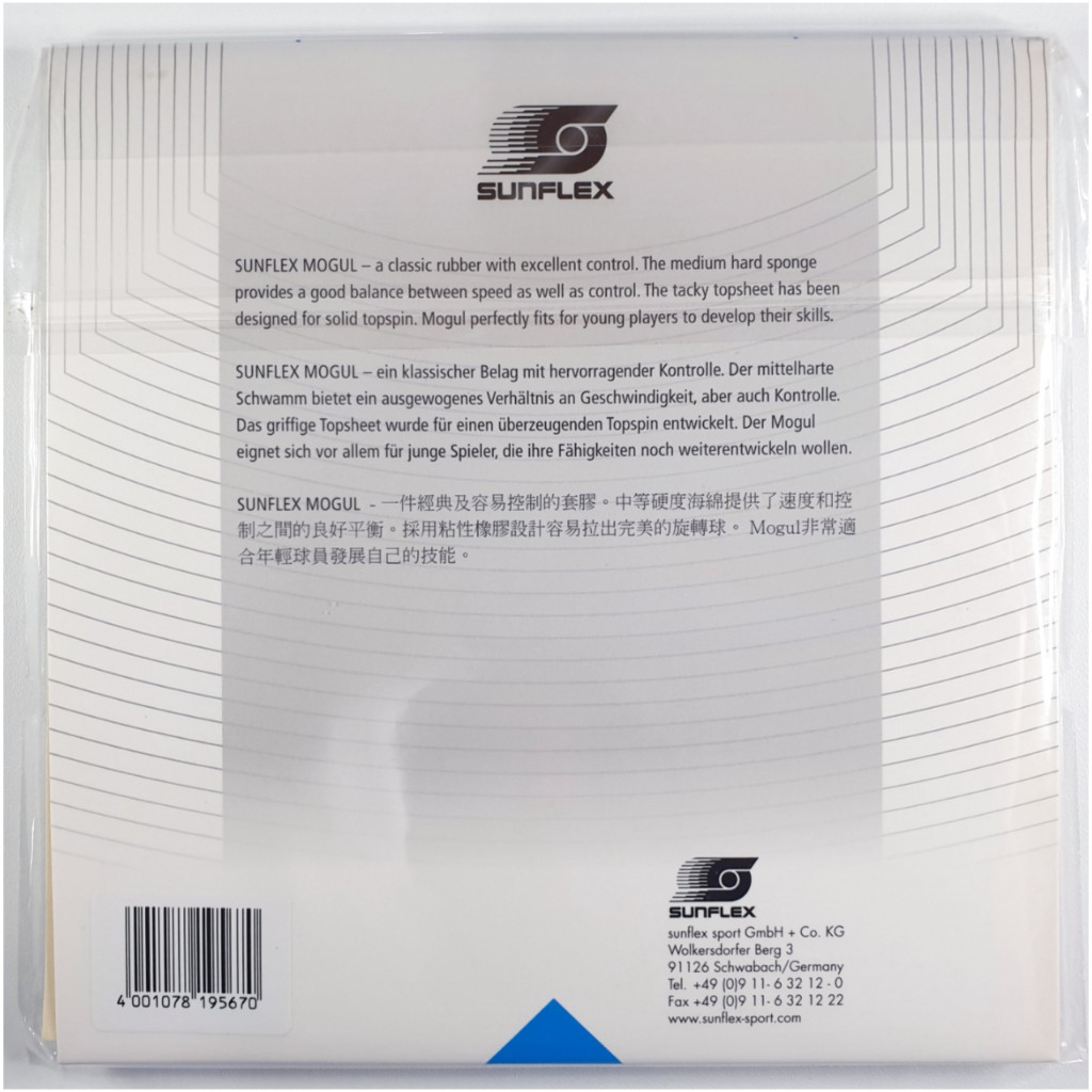 Sunflex Mogul GREEN - Karet Pingpong Bet Tenis Meja Sunflex Rubber CO